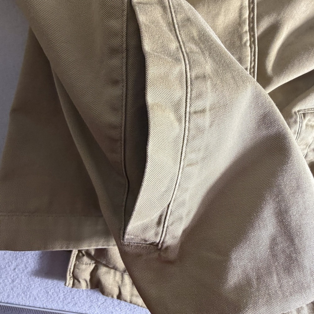 Vintage 90s Polo Ralph Lauren Men's XL Tan Plaid Flannel Lined Harrington Jacket - Picture 9 of 10